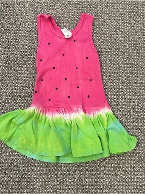 Zinnias Watermelon Dress Girls